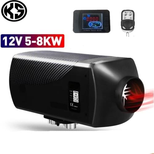 KS Car Heater Parking Heater 5-8KW 12V Air Diesels Heater for RV, Motorhome , Trucks, Boats,with Remote Control LCD Monitor