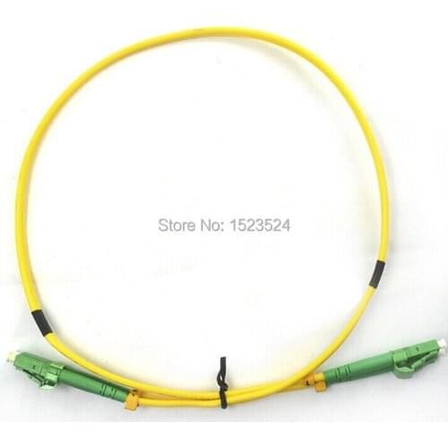 Free Shipping 10pcs/lot SM SX PVC 3mm 1 Meter LC/APC Fiber Optic Jumper Cable LC/APC-LC/APC Fiber Optic Patch Cord