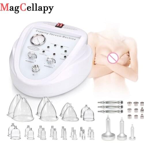 Breast Enlargement Pump Vacuum Massage Therapy Machine Hip Lifting Breast Enhancer Massager Cup And Body Shaping Beauty Device