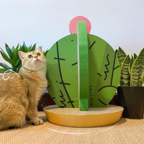 Cactus Pet Cat Tree Toys with Ball Scratcher Posts for Cats Kitten Climbing Tree Cat Toy Protecting Furniture Fast Delivery