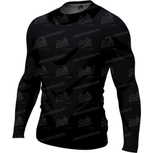 Autumn New Mens 3D Compression Shirt Bodybuilding Long Sleeve Anime Print T-Shirt Sweatshirt Warm Fitness Tops