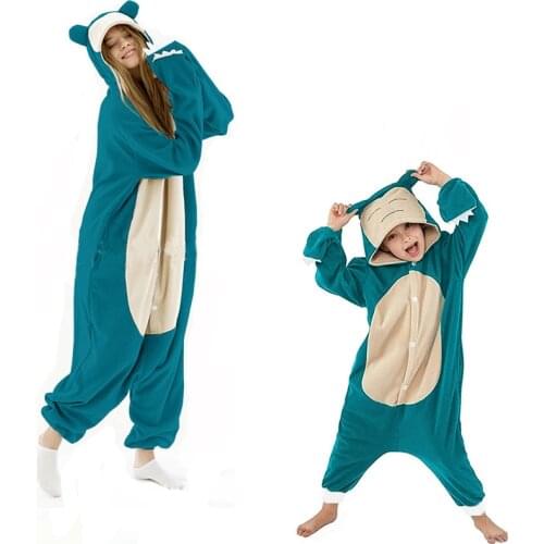 New Animal Kigurumi Kids Cartoon Suit Women Pajama Anime Onesies For Adult Men Onsie Boy Girls Pijamas Fleece One-Piece Bodysuit