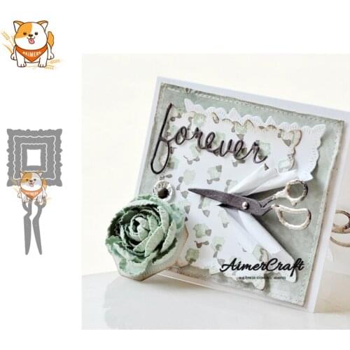 Scissors Background Metal Cutting Dies Scrapbooking Stencil For DIY Paper Card Decorative Embossing Die Cut Craft Dies New 2019