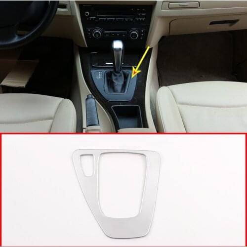 For BMW E90 E92 3 Series 2005-2012 Car Control Gear Shift Panel Cover Gearshift Panel Frame Trim LHD Accessories