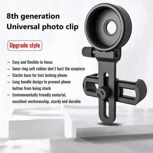Phone Stand Durable Portable Telescope Microscope Holder Adapter Universal Mount Fits for Almost All Smartphone
