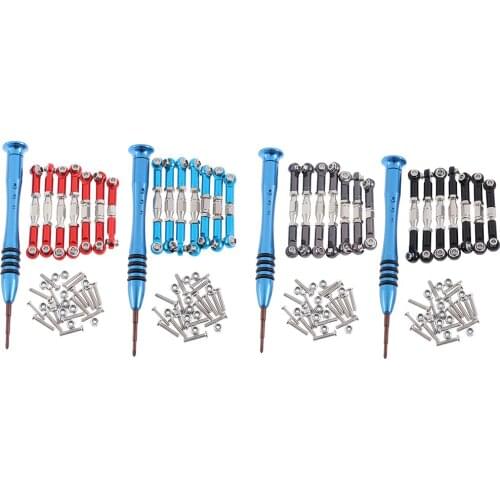Adjustable Servo Tie Rods for WLtoys 144001 1/14 RC Buggy Spare Parts