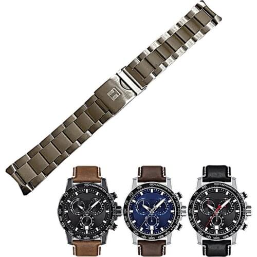 22mm T125617A New Watch Parts Male Solid Stainless Steel Bracelet Strap Watchbands For T125617