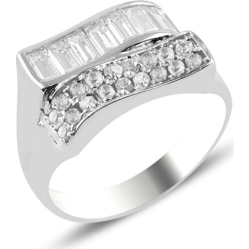 Silver 925 Sterling Zircon Stone Ring