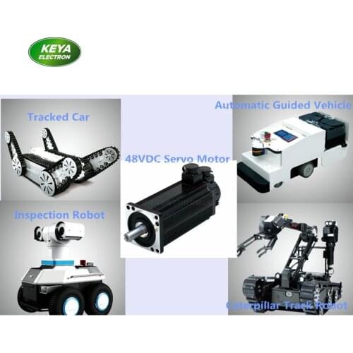 High torque 48vdc 1kw 1500rpm dc servo motor for intelligent automatic guided vehicle KY110AS0410-15