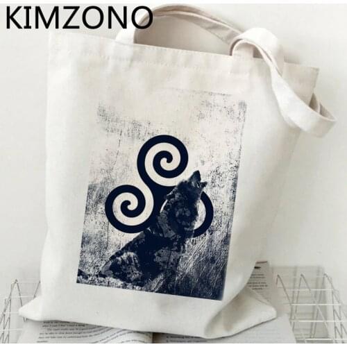 Teen Wolf shopping bag reusable grocery jute bag shopper shopping bolsas de tela bag bolsa compra net woven jute sac toile