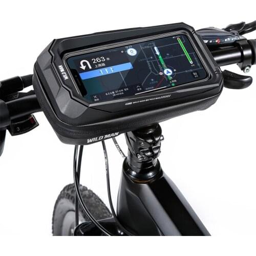 Bicycle Bag For 4.7-6.7 Inch Phone Bike Case Waterproof Cycling Bag Front Frame Bag MTB Bike Phone Bag Bicycle Accessories