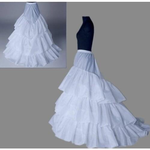 Petticoat 3 Layers Wedding Gown Train Petticoat Crinoline Underskirt Wedding Accessories