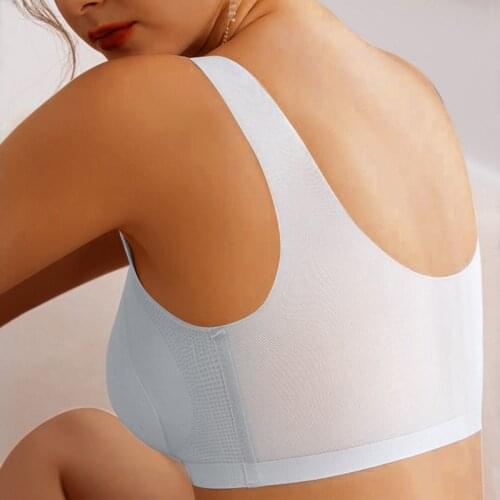 Thai Latex Underwear Bras for Women Plus M-3XL Push Up Bralette Seamless Bra Top Bh Comfort Cooling Gathers Shock-Proof Pad