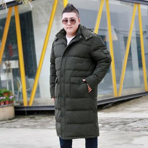 Size XL-9XL 10XL Winter Jacket Mens Winter Brand Thicken Plus Long Leisure Kneeling Jacket Mens Coat Jacket For 175kg