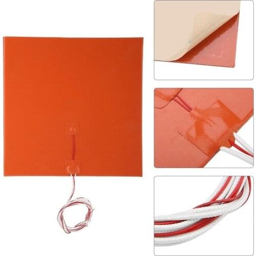 1200w 120v/220v 300X500mm With Adhesive back and NTC 100K Thermistor Silicone Heated Bed Heating Pad for 3D Printer