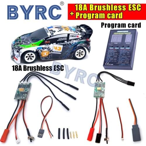 18A Multi-function Brushless ESC+Program Card for RC MINI-Q MINI-D MINI-Z1/24 1/28 car awd brushless upgrade