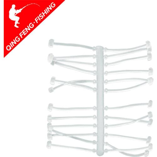 5Cards/120Stops Carp Fishing Hair Rig Fishing Bait Stop Pop Up Rig Stoppers Clear Color