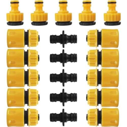 20PCSGardening Accessories Outdoor Car Garden Hose Adapter Quick Connect Repair Tubing Connector Tap Connection Tube Fittings
