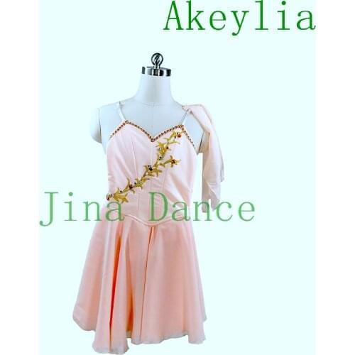 Cupid Ballet Stage Costume Professional Ballet Costume Dress Peach Pink for YAGP Dancewear chid ballet dress
