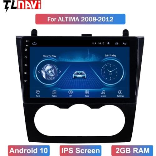 Android 10 9 inch Car GPS Navigation Radio for 2008-2012Nissan Teana Altima Auto A/C Multimedia Player support OBD DVR