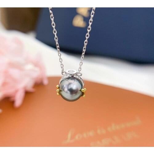 925 Sterling Silver Necklace Set Findings Jewelry Base Settings Mountings Parts for Akoya Edison Pearls, Coral, Jade