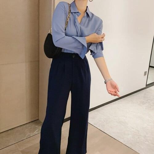 Women Solid Korean Style Fashion Collar Shirt And Blouses For Spring Autumn Long Sleeve Tops Elegant Office Lady White Blusa Za