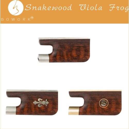 BOWORK Master Snakewood Viola Bow Frog Replacement Viola Bow Parts For Viola Makers