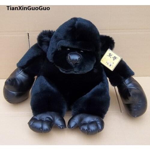 About 25cm black orangutan plush toy,soft doll birthday gift h2137