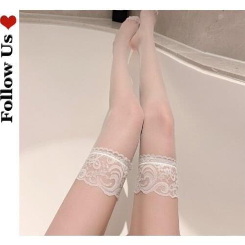 Designer Woman Thigh High Stockings 2021 Summer Solid Color Mercerized Breathable Lace Knee High Socks for Sexy Women Lingerie