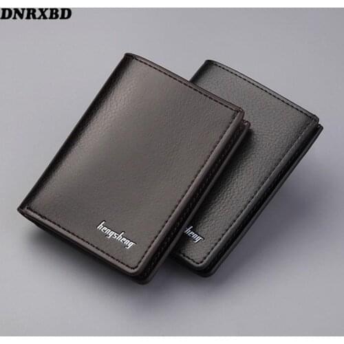 New Mens Wallet Money Bag 12 Credit Card Holders Leather Short Wallet Business Walltes Multi-card Purse Slim Coin Bag billetera