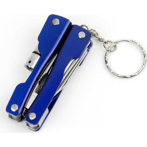Multi Pliers Camping Tool Folding Plier w/ Knife Screwdriver Saw Blade Opener LED Light Multitool Portable Hand Tool set