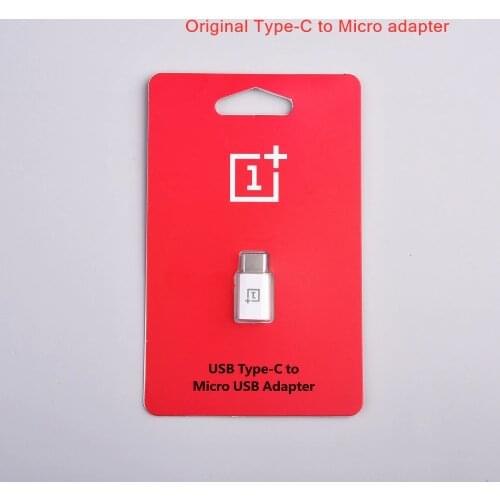 Original Oneplus One plus Micro USB To Type C Adapter Charging Converter For 1+ Nord N10 N100 6 6T 7 7T 8 8T Pro 5 5T 3 3T 2