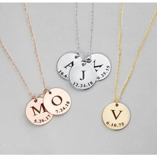 Initial Necklace Best Friend Personalized necklace Mother Gift Mothers day gift Personalized Graduation Gift Necklace N490