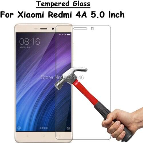 For Xiaomi Redmi 4A 5.0" Clear Hard Tempered Glass Screen Protector Ultra Thin Explosion-proof Protective Film Guard + Clean Kit