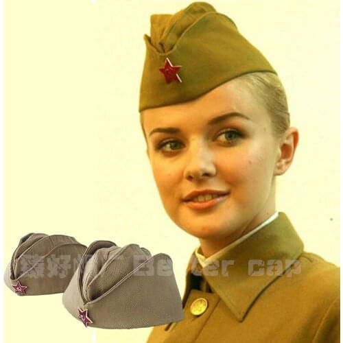 Russian boat hat men and womens military fans collection show Soviet Union hat square dance Navy dance hat performance military