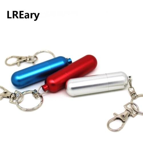 USB flash drive 32GB pen drive 4GB Metal pill shape U disk 8GB 16GB 128MB Pendrive 64GB memory stick with Key Chain