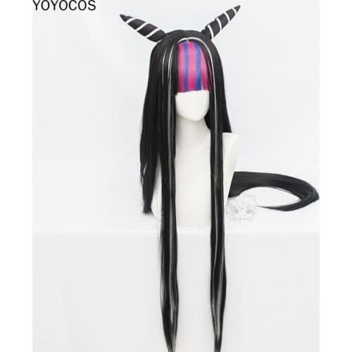 YOYOCOS Danganronpa Dangan Ronpa Mioda Ibuki Cosplay Long Straight Heat Resistant Synthetic Hair Carnival Halloween Party