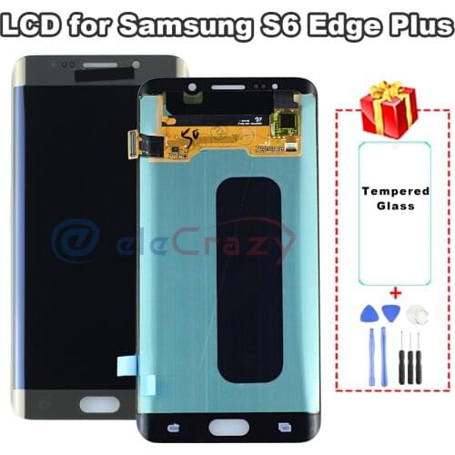 Original for Samsung Galaxy S6 edge plus G928A G928F LCD Display with Touch Digitizer Assembly with frame full kit Replacement