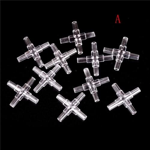 10Pcs Transparent Y-shaped 2 Way 3 Way 4 Way Connector Clear Air Valves Oxygen Aquarium Fish Tank Tubing
