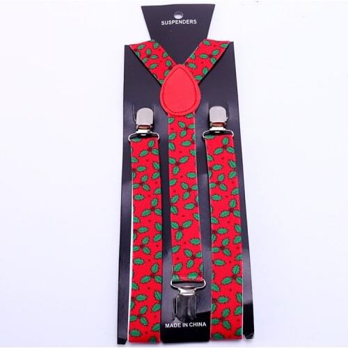 2.5cm Leaf Suspender Men Women`s Unisex Clip-on Braces Y-back Suspender For Trousers Pants Holder Strap Gallus 2020 New Straps