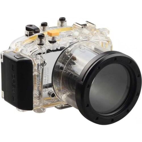 40 meters 130ft Underwater Waterproof Housing Diving Camera Case Bag for Panasonic GF5 14-42mm lens
