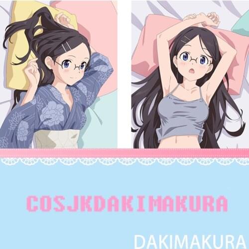 Anime Dakimakura Encouragement of Climb Kaede Saito HD Print Pillowcase Body Hugging Pillow Cover Case Room Cosplay Decor Gift