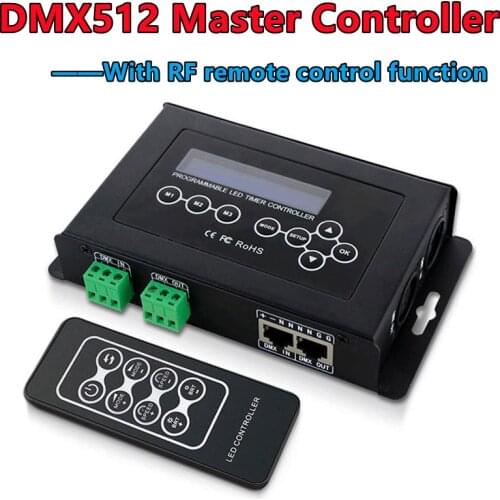 Digital Multiple X 512 master controller DMX512 signal Controller LCD Display+RF Wireless Remote DMX-DIY controller DIY
