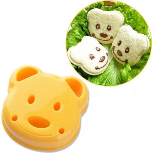 Little Bear Shape Sandwich Mold Bread Biscuits Embossed Device Cake Mold Maker DIY Mold Cutter Kitchen Breakfast Accessories