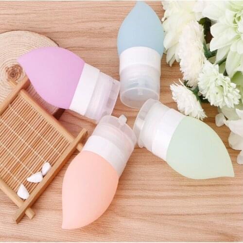 Water Drop Silicone Bottle 3pcs Travel Set Lotion Bottle Cosmetic Silicone Bottle Shampoo Shower Gel Storage Silicone Bottle