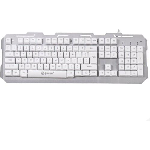 104 Key USB Wired Gaming Keyboard Mouse Set Waterproof LED Multi-Colored Changing Backlight Mouse For Computer Desktop Notebook
