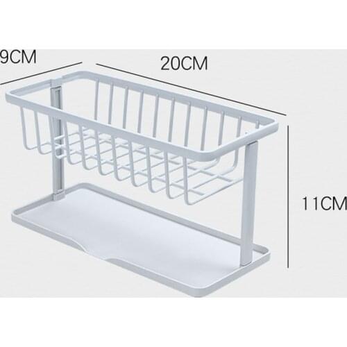 Multifunctional Sponge Drainage Frame/Faucet Tank Receiver Frame/Household Kitchen Countertop Clean Receiver Frame 20*9*11cm