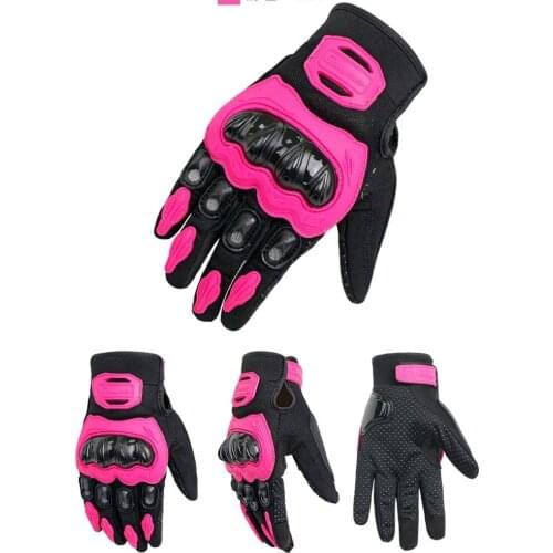 Motorcycle Gloves Women Full Finger Motocross Racing Gloves off road 3 colors Female touch screen Girl