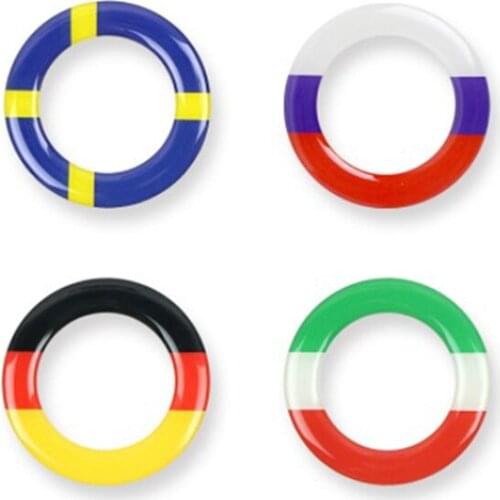 New Car Styling Steering Wheel Ring Case Decoration Sticker Cover Accessory 100% brand new, and high quality