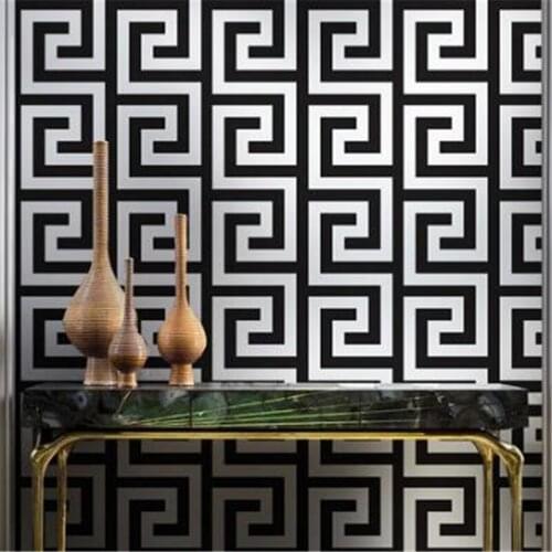 Beibehang Chinese style wallpaper classical back pattern living room bedroom TV background wall modern minimalist fashion wall